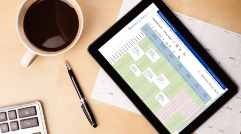 tablet with appointment calendar